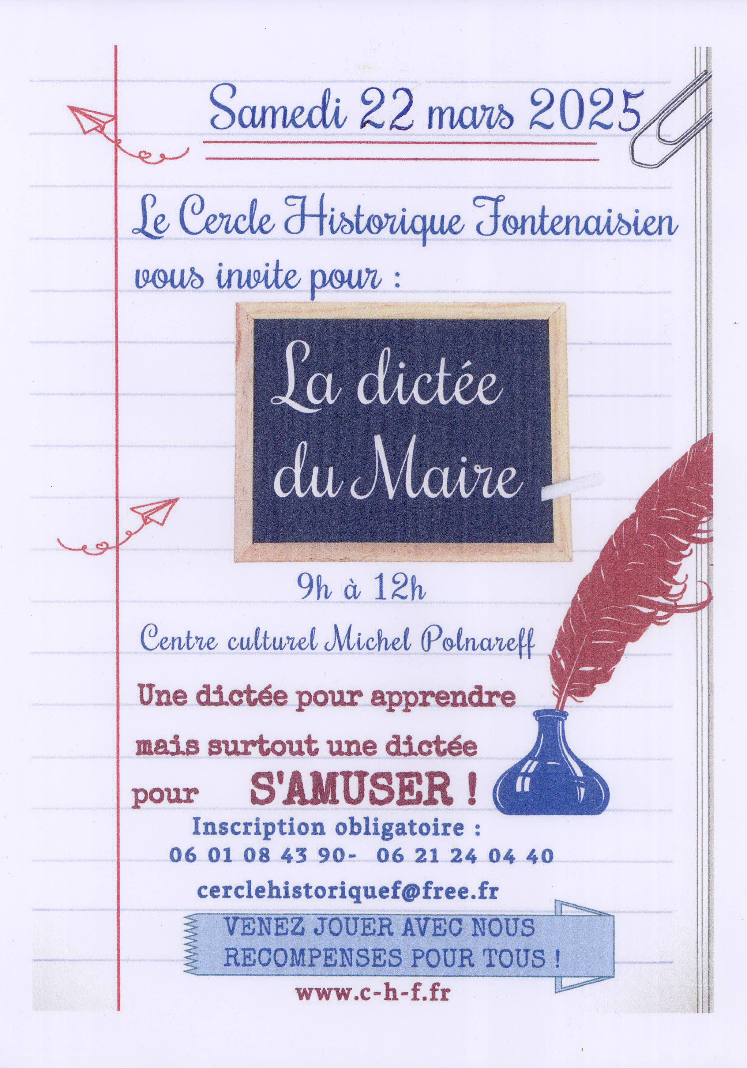 Affiche Dictée du Maire 2025